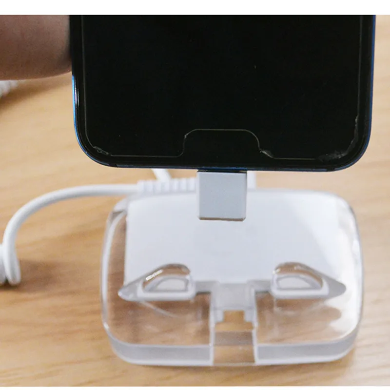 10 Ports Cell Phone Security Display Anti-Theft Alarm System with Acrylic Stand Rechargeable