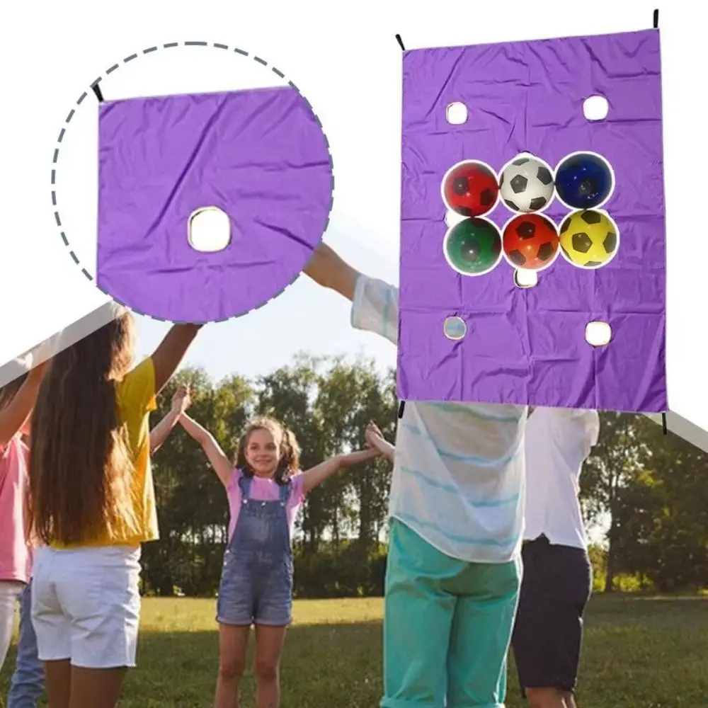 Oxford Cloth Hole Tarp Game with Ball 8 Holes Hole Tarpaulin Cooperative Group Durable Interactive
