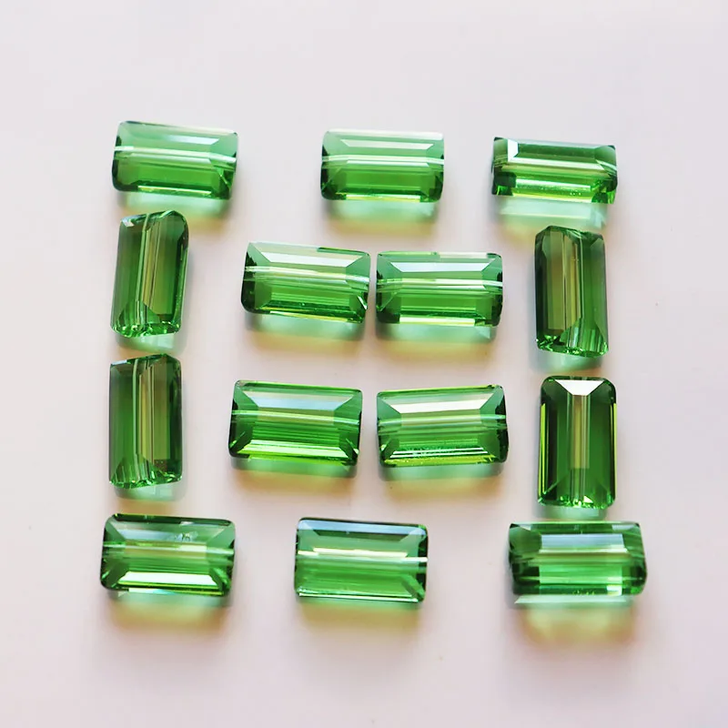 StreBelle 8X14MM 50Pcs/lot AAA Square Shape Crystal Glass Charms Jewelry Making Diy Earrings Bracelet Accessories Beads