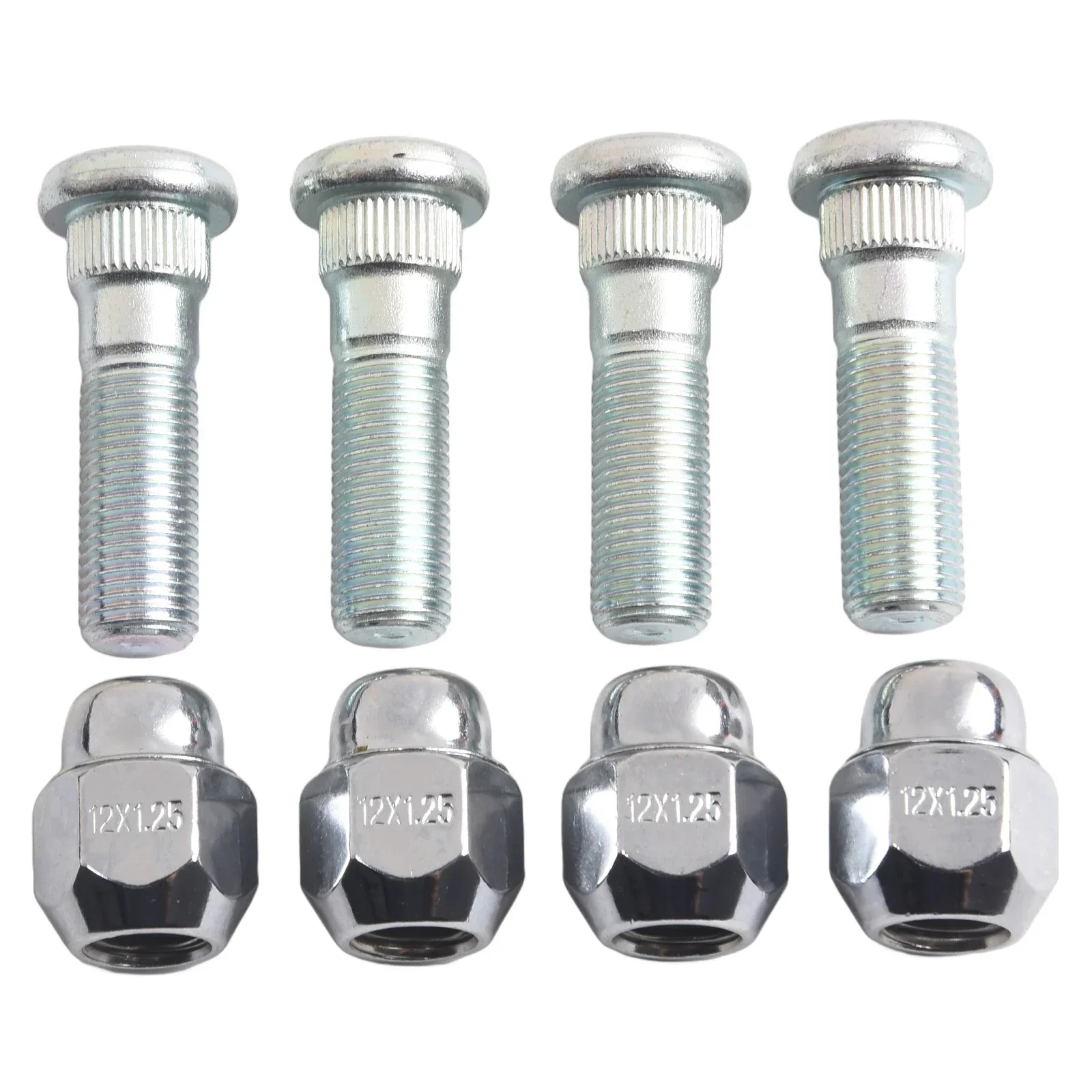 Brand New High Quality 8pcs/set Wheel Hub Bolt Stud Car Accessories 28171AJ000 28365FE001 M12*1.25 Silver Steel