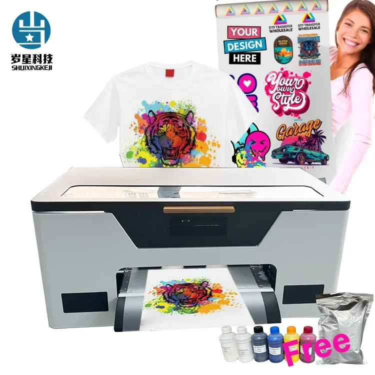 XP600 Single-head Printer Machine A3 30cm Pigment Ink for T-Shirt Cloth Printing Sublimation Inkjet Printer for EPSON