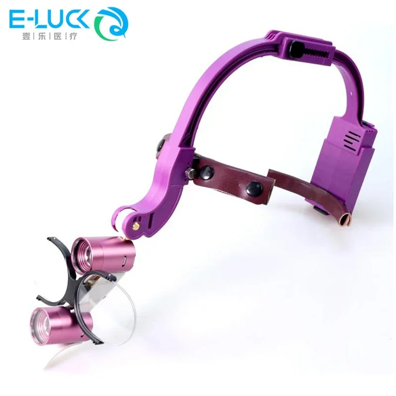 

2.5X 3.5X LED Head Light Lamp Headband Mounted Dental Binocular Magnifier Dental LED Surgical Headlight Binocular Loupe