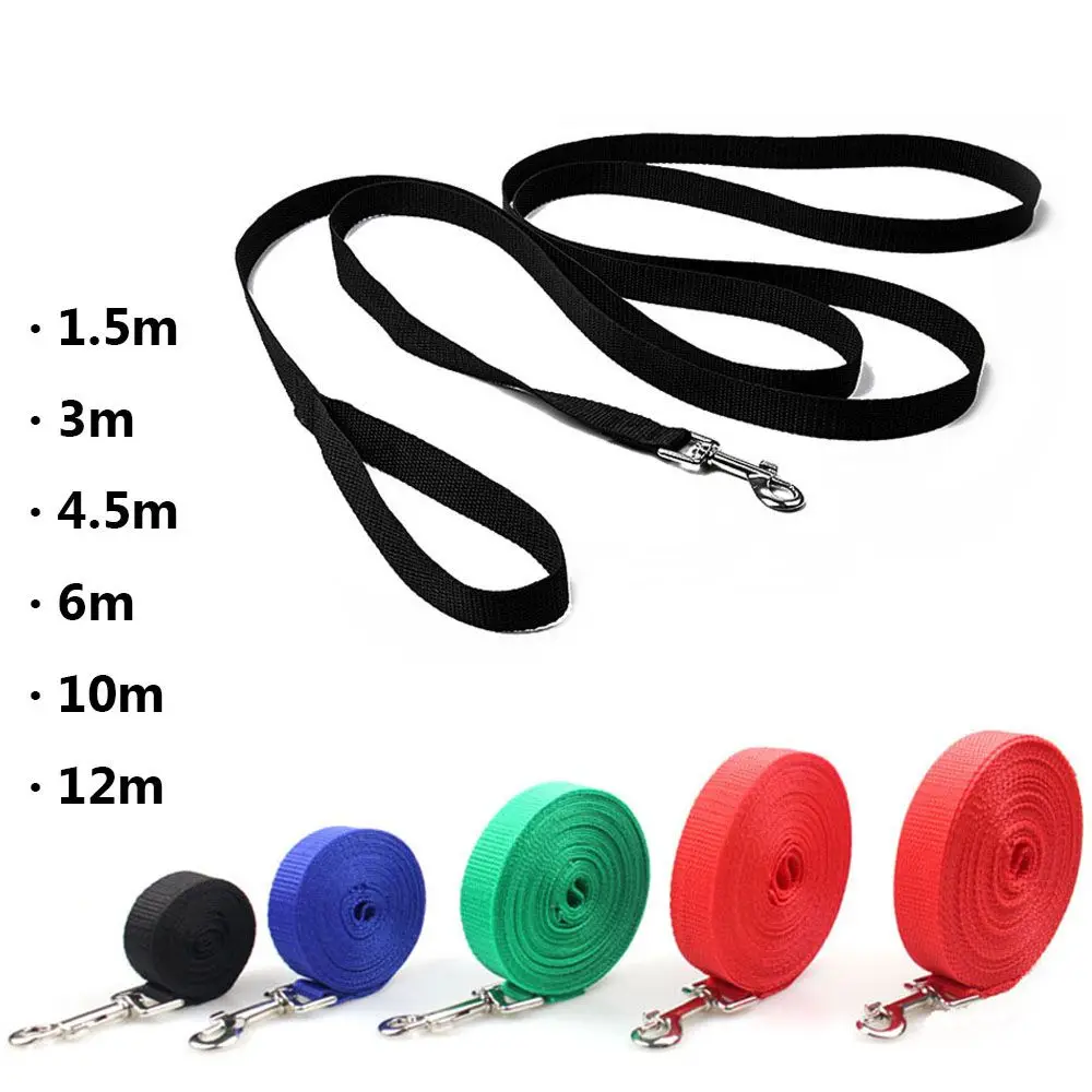 Fashion Flexible Nylon Belt Dogs Cats Walking Training Traction Rope Dog Leash Lead Strap