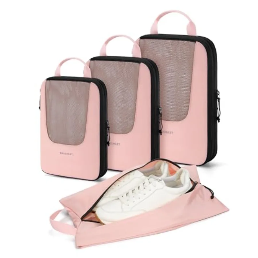 

Compression Packing Cubes for Travel 6/5/4 Set Lightweight Packing Organizers Summer Travel Essentials Suitcase Organizer Bags