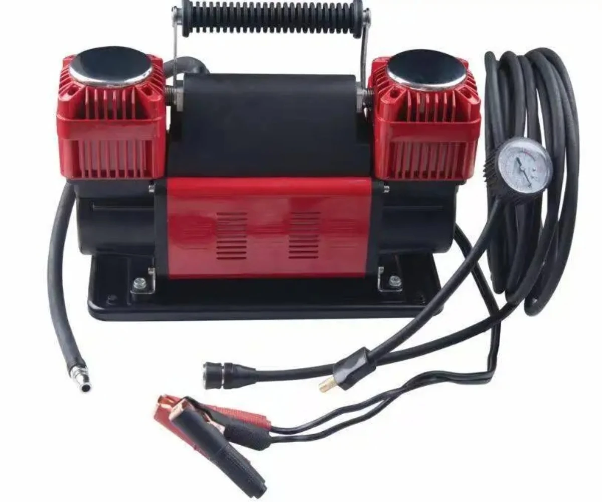 

300L 12V 150 PSI Portable 2 Cylinder Car Tire Inflator Compressor Air Pump Portable Heavy Tyre air Compressor and Tyre Repair