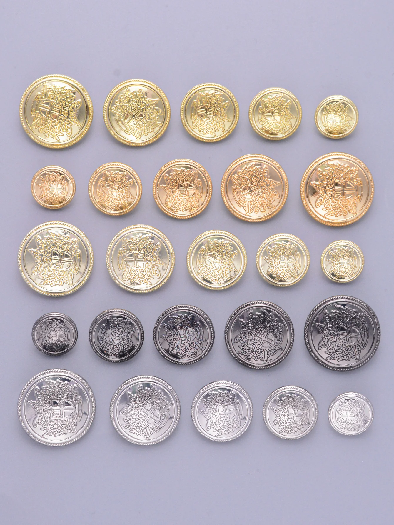 Botões redondos de haste de metal vintage, 10 unidades, para roupas, costura, tricô, suprimentos, faça você mesmo, botões decorativos de casaco de vestuário