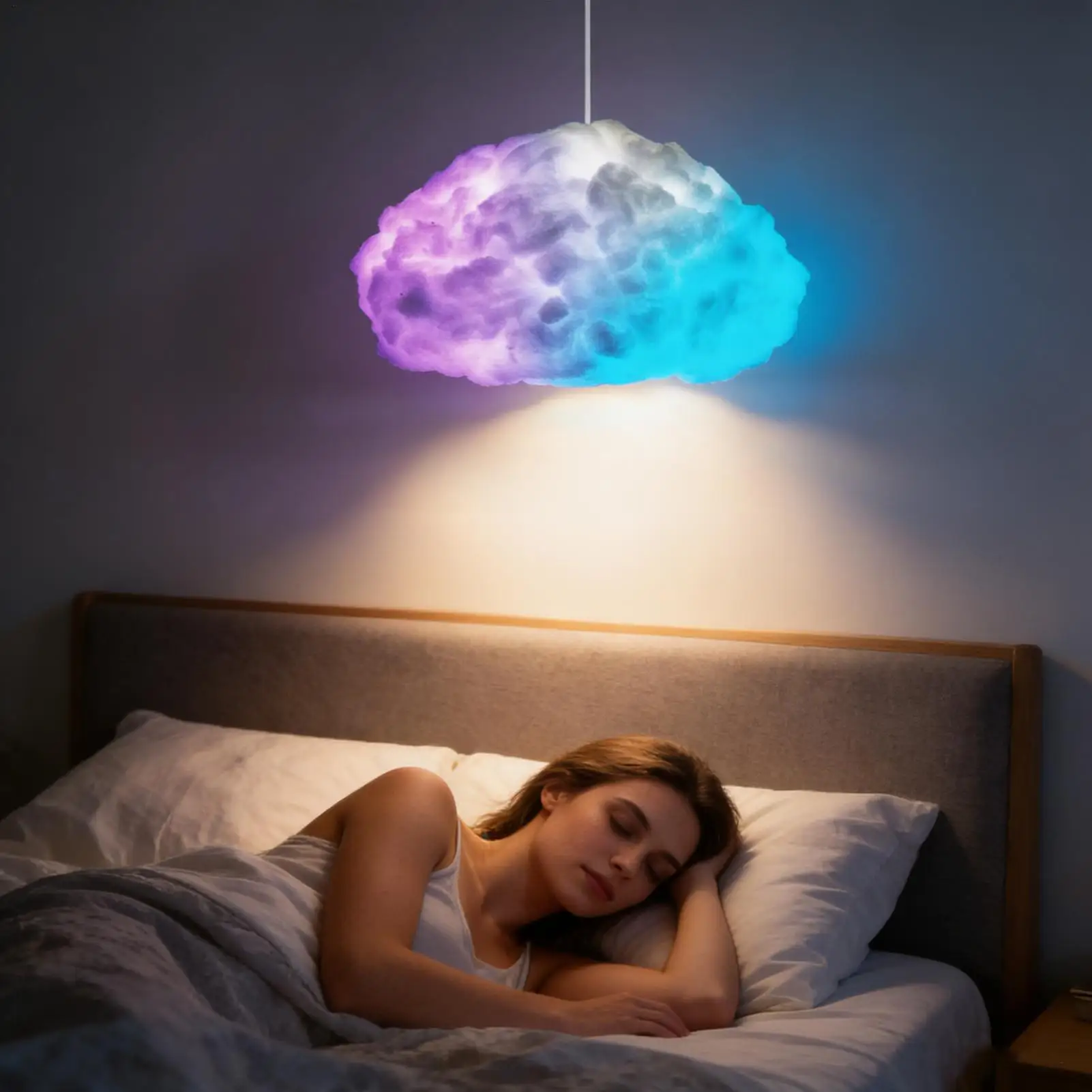 LED Clouds For Ceiling DIY Lamp Atmosphere Decoration Color Changing Remote Control LED Cloud Lights For Living Room Kids Room
