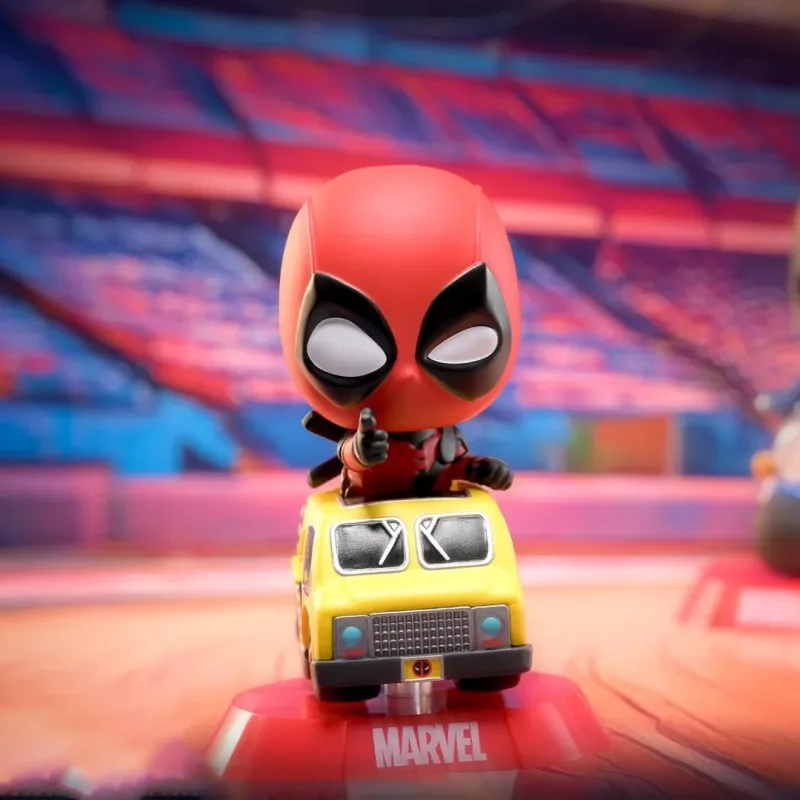 

HotToys Marvel Blind Box Comics Superhero Avengers Collection Mini Vehicle Handmade Doll Gift Set