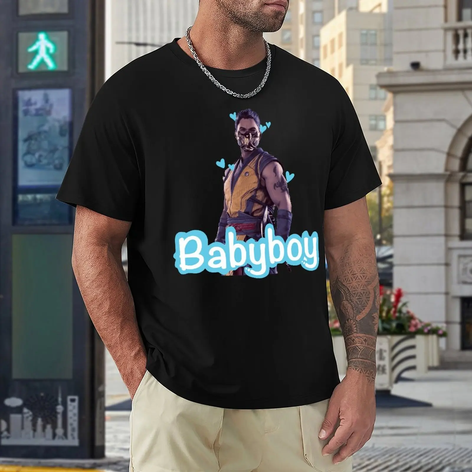 Scorpion Babyboy Design Mortal Kombat 1 F T-shirt Fresh Movement Tees Funny Home Funny Sarcastic Eur Size