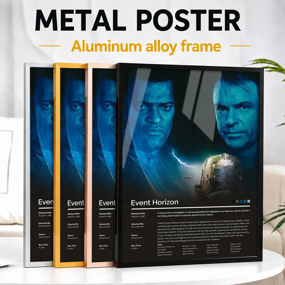 Event Horizon Movie Framed Metal Print Customized Screen Tribute Wall Art Designed For Entertainment Lounge And Story Lovers