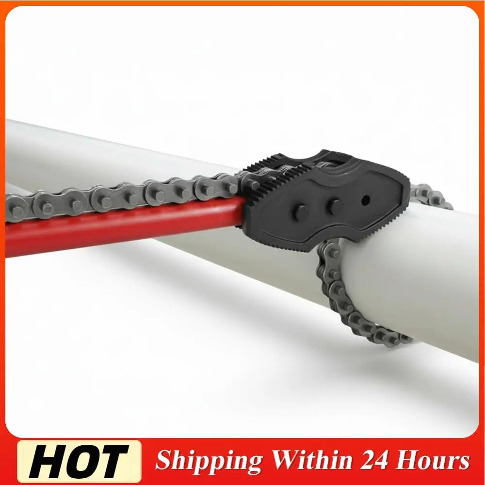 

Трубный ключ из углеродистой стали 64 дюйма, усиленный, регулируемый, подходит для труб диаметром 2-12 дюймов, с цепью длиной 56,7 дюйма, для масляных фильтров