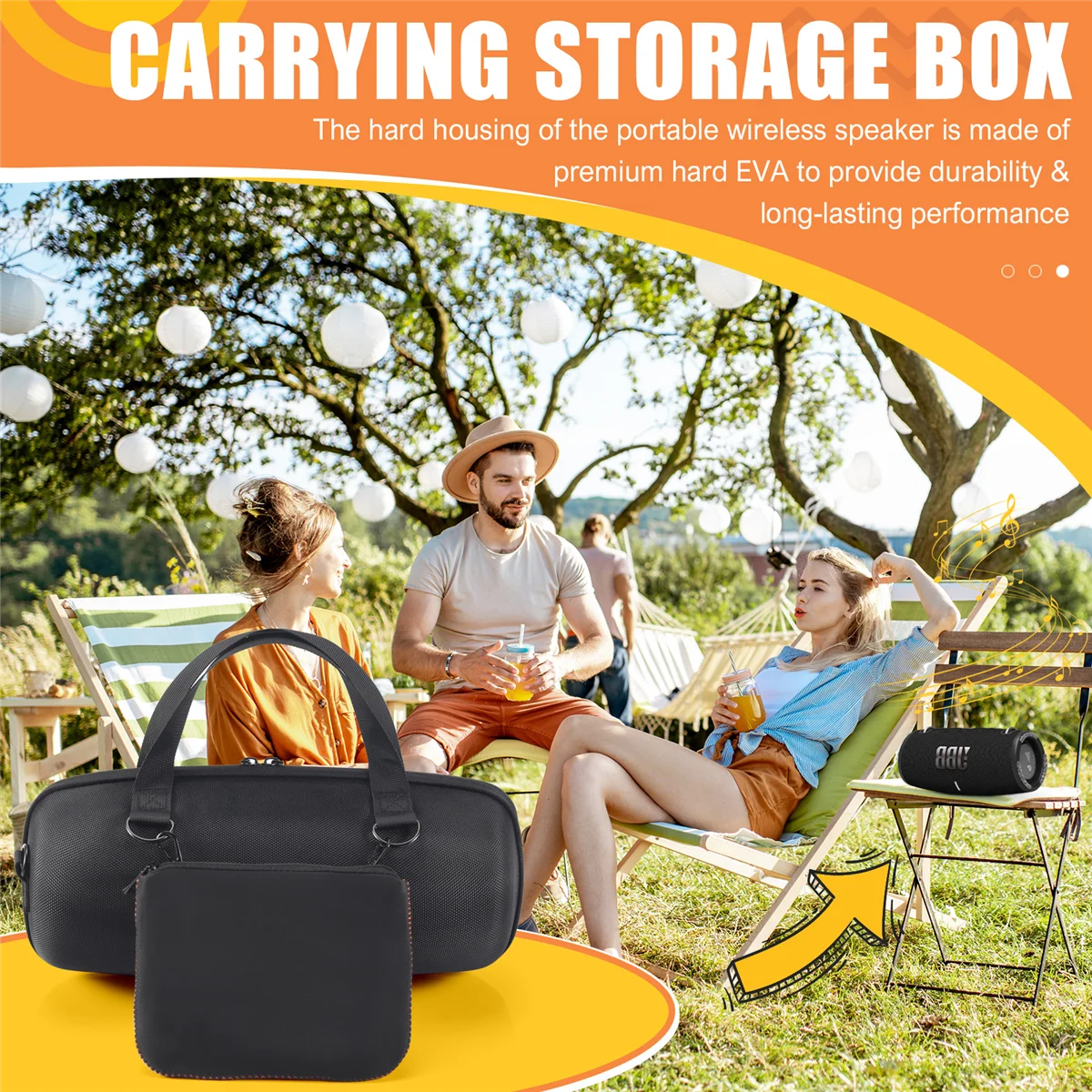 Hard EVA สําหรับ JBL Xtreme 3 กระเป๋าเดินทางกล่องเก็บป้องกันกระเป๋าลําโพงไร้สายแบบพกพา