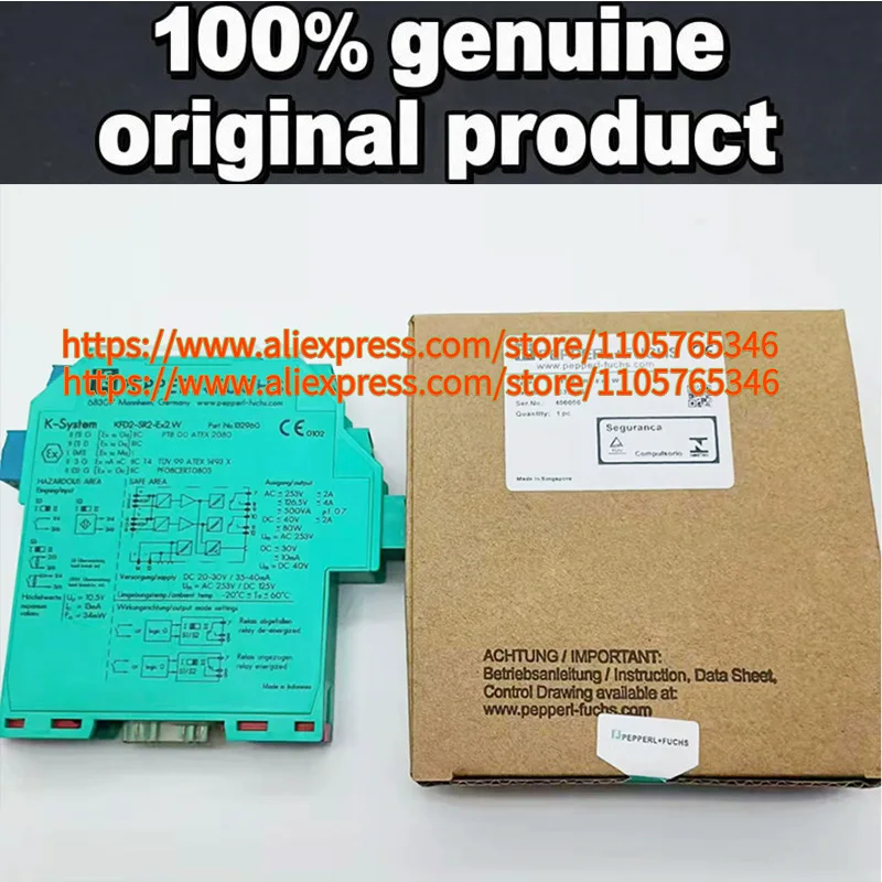 1pcs 100% Original P+F KFD2-SR2-EX2.W 132960 Dual Channel Isolated Switching Amplifier/Safety Barrier