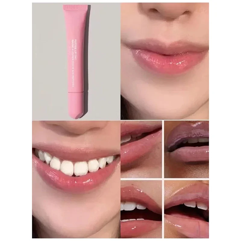 Máscara hidratante labial, esmalte labial colorido, batom duradouro, remover a pele morta, gel de cuidado, quente, novo, 4 cores