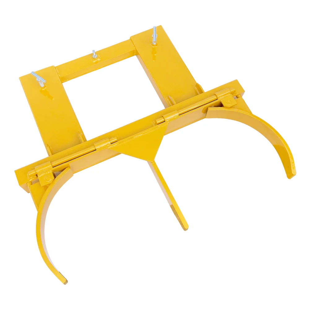 

HPDMC Double Fork Drum Gripper Handler for 2000lbs Capacity Forklift Drum Gripper Handles Two 55 Gallon Drums Handing Tool