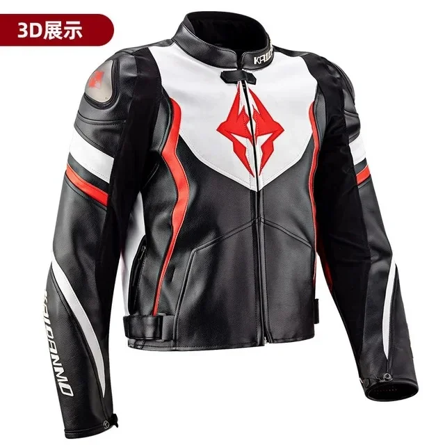 KAIDANMO Motorcycle Jacket Male Waterproof Winter Warm Racing Suit Motorcycle Female Windproof Rain and Fall Leather Set