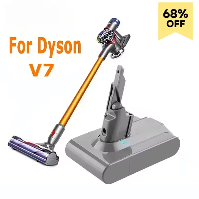 

6000mAh/9000mAh For Dyson 21.6V V7 SV11 Replacement Battery For Dyson V7/SV11 Motorhead Pro Vacuum Cleaner Tool Battery