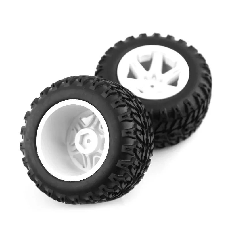 RC Car 1set 105mm diameter Rubber Wheel Tire Tyre with 12mm Hex For 1/16 MJX Hyper Go H16 16207 16208 16209 16210