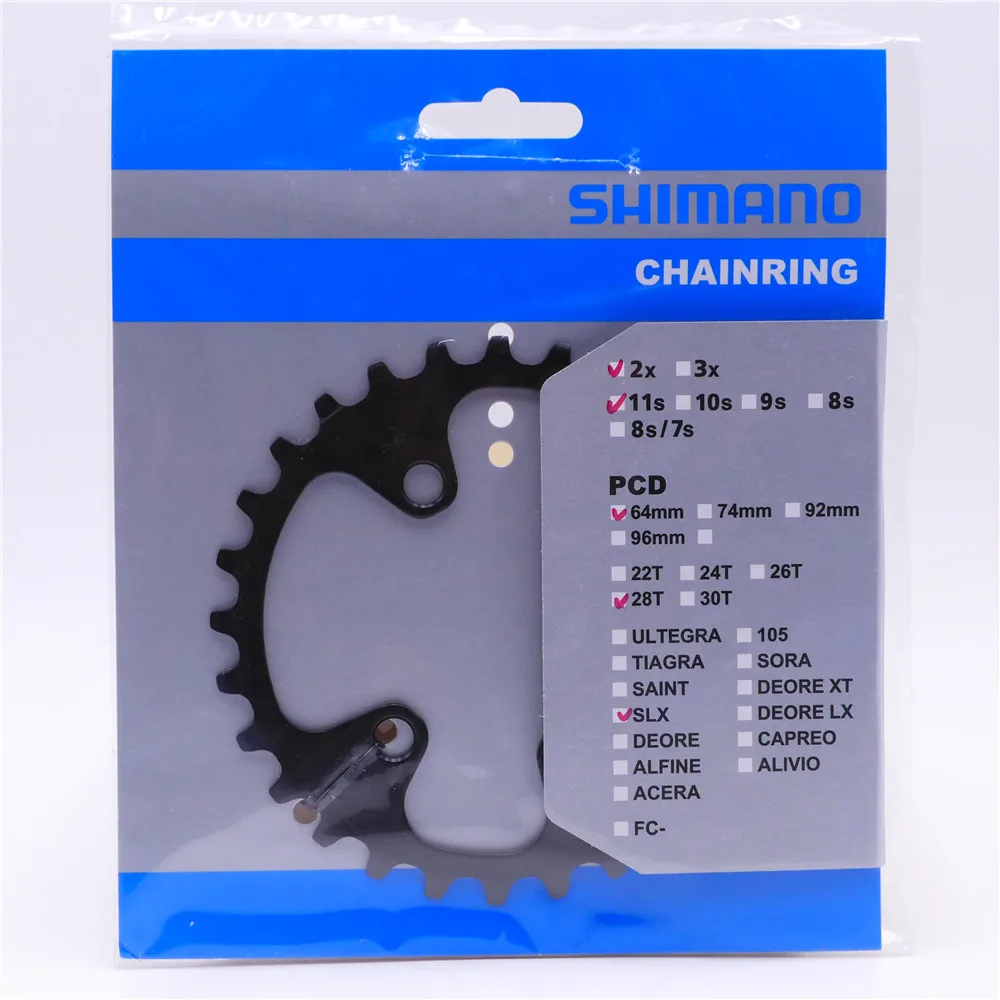 Shimano SLX FC-M7000 2x11 Speed Crankset Chainring 24T 26T 28T