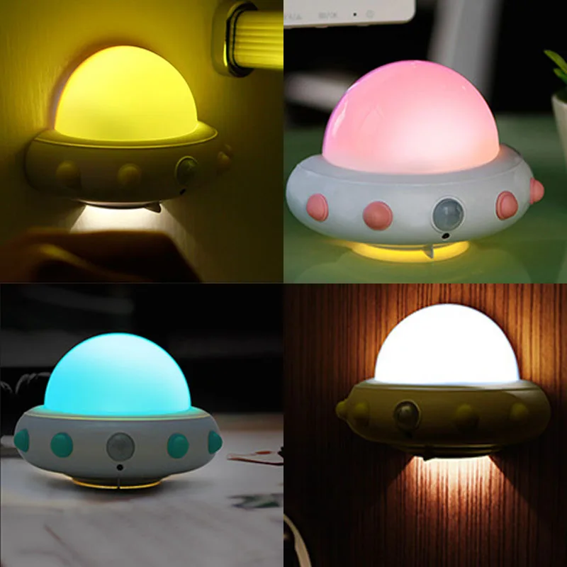 Wireless Infrared Motion Sensor LED Night Light USB Charging Wireless Infrared Wall Sensor Lamp for Path Laundry Stairs