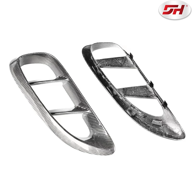 Automotive Dry Carbon Fiber for Porsche 718 Carbon Fiber Side Vent Replacement is available for 2016-UP