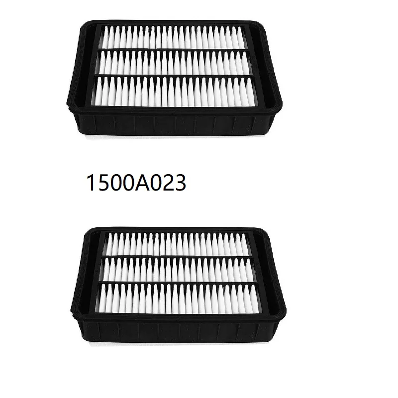 2 filtros de aire 1500A023 para Mitsubishi Outlander 2.4 / 3.0 Lancer-ex ASX Outlander EX 2.4L / 4B12 PEUGEOT 4007 (2007 en adelante)