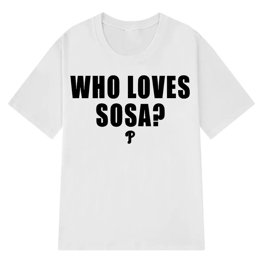 Who Loves Sosa？Chief Keef T-Shirt Men's Rap Hip Hop Fashion Casual Short Sleeve Oversized High Quality Cotton Unisex T Shirt