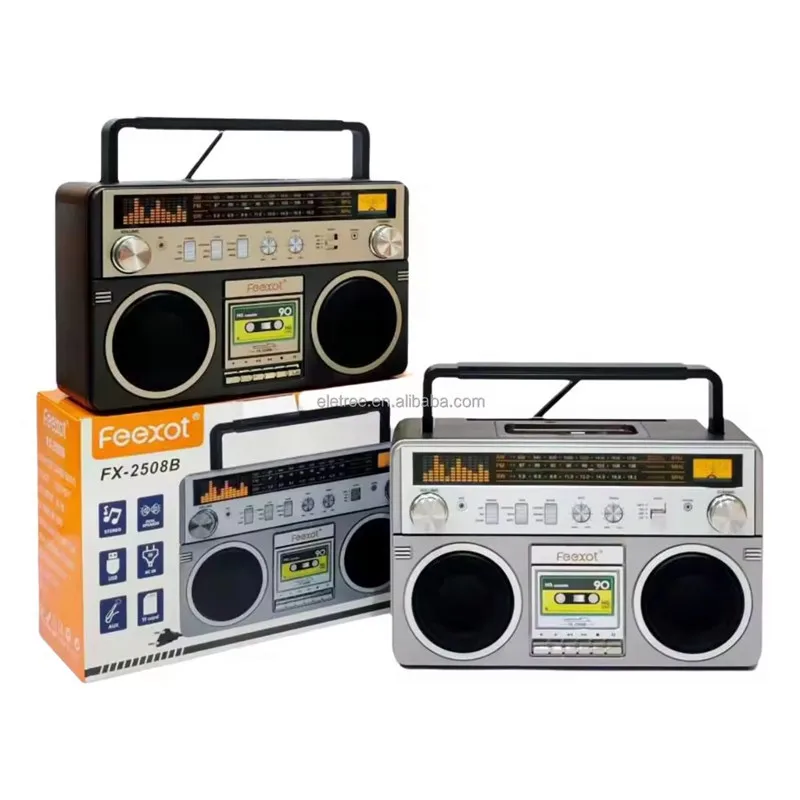 

Портативная Bluetooth-колонка в ретро-стиле с FM/AM/SW-радио, многофункциональный музыкальный плеер с поддержкой TF-карт и USB для пожилых людей