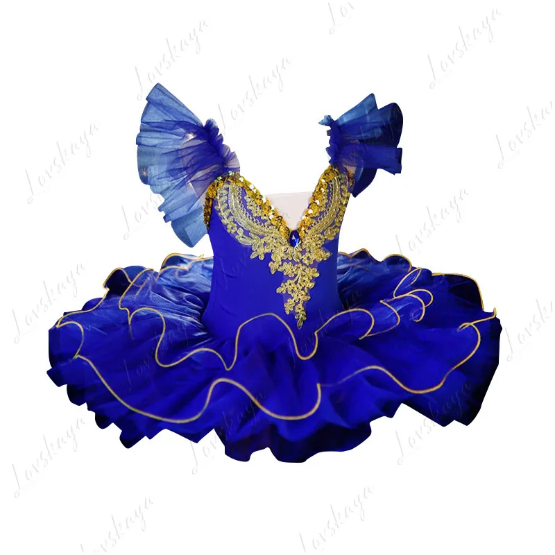 تنورة توتو جديدة من الشاش للفتيات ملابس أداء توتو للأطفال رقص Cygnet