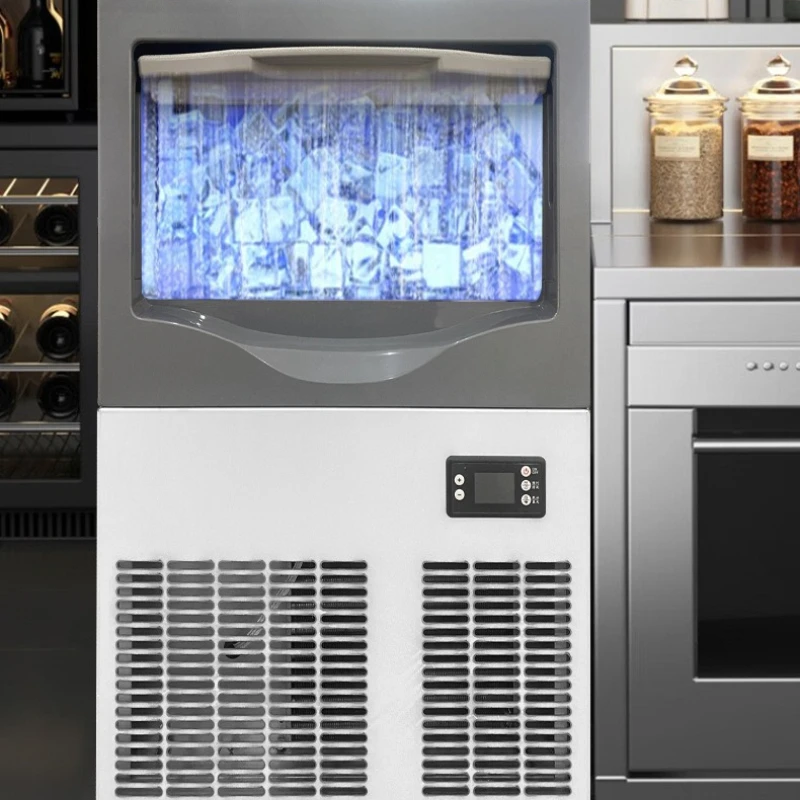 

A seafood Ice Maker hot pot restaurant adjustable Ice Maker particle size Commercial Furniture Macchina del ghiaccio ZYZBJ60