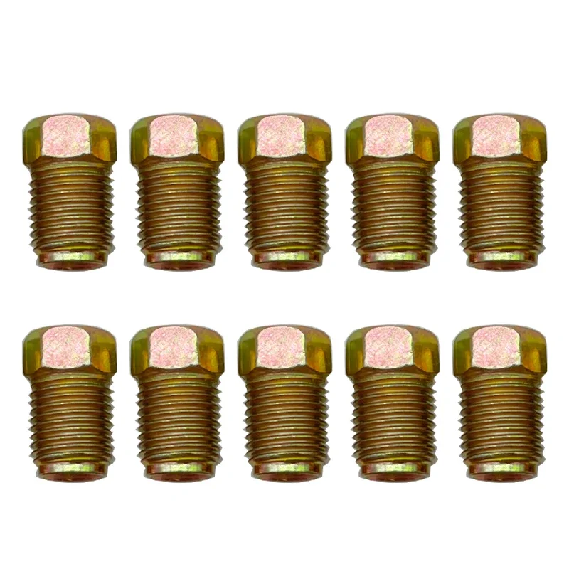 10/20/50X 10mmx1mm Male Short Car Brake Pipe Screw Nuts Bolts for 3/16\