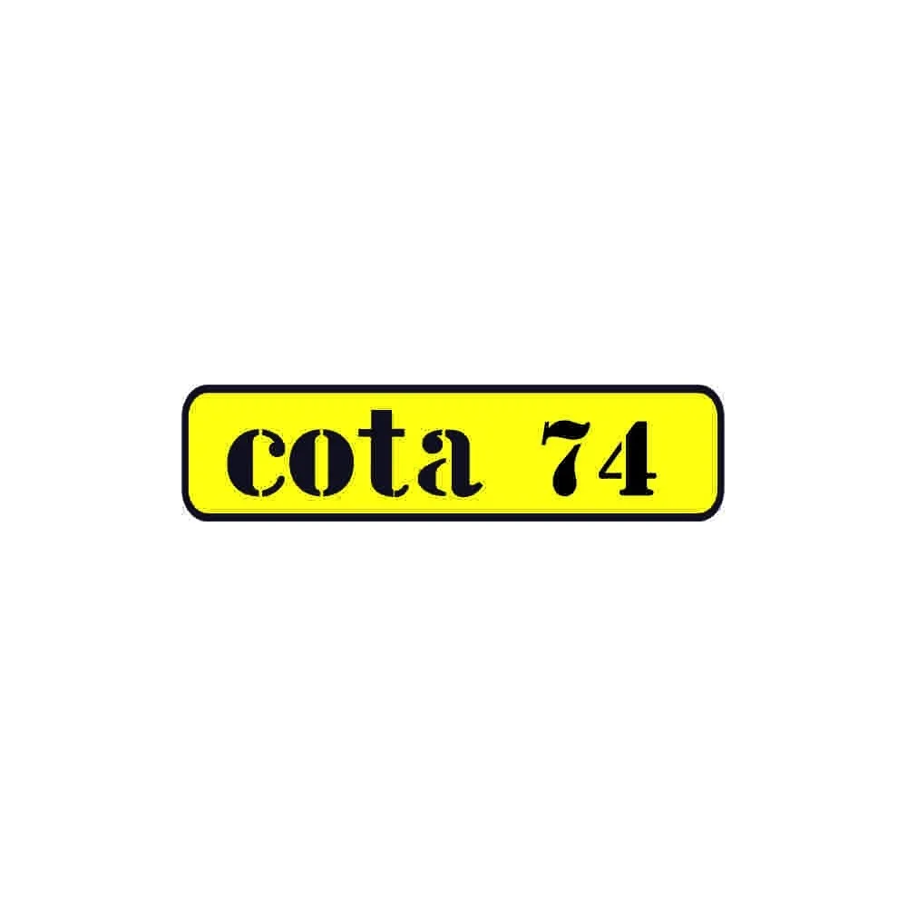 Classic Motorbike compatible sticker MONTESA Cota 74 Yellow