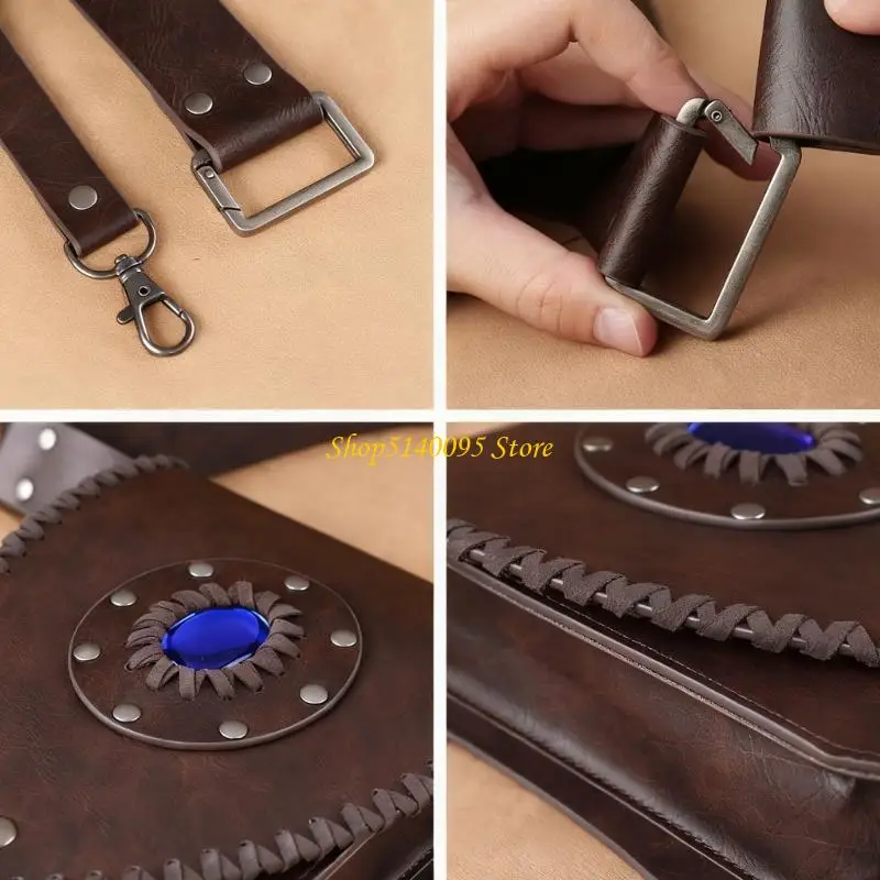 

DXAE Medieval Waist Belt Drop Leg Bag Steampunk Thigh Bag Waist Hip Pack for Cosplay