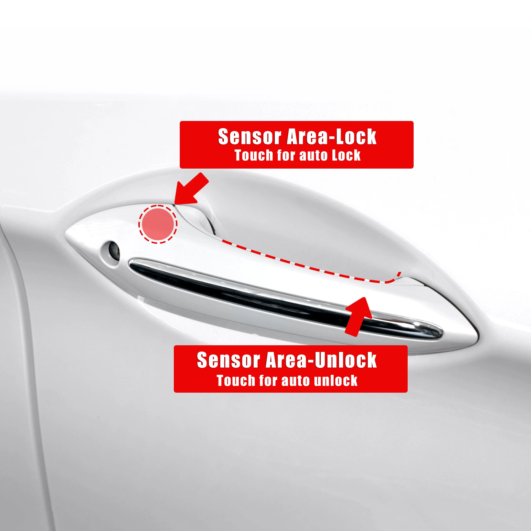 For 19-23  X6 Touch Handle Lock for Cars Keyless Entry System with Plug-and-Play No Programming