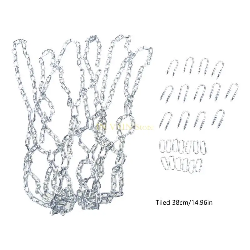 M5TC Steel Chain Net for Basketball Hoop Heavy Duty Chain Basketball Net Replacement