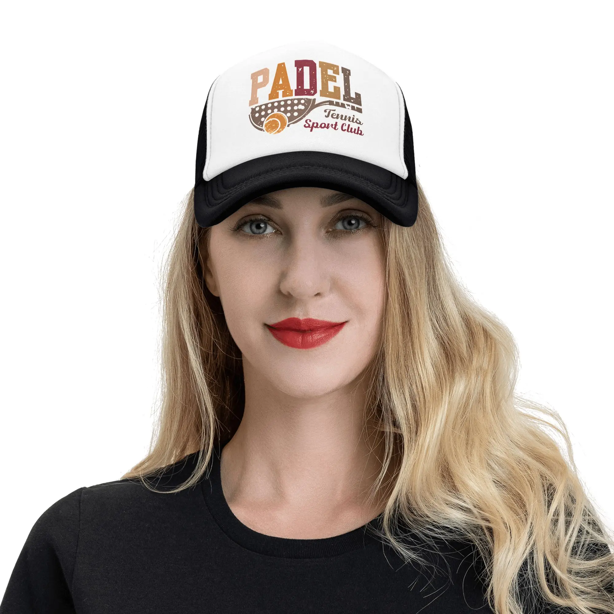 Classic Unisex Padel Tennis Sport Club Trucker Hat Adult  Adjustable Baseball Cap Women Men Outdoor Dad Hat view 6
