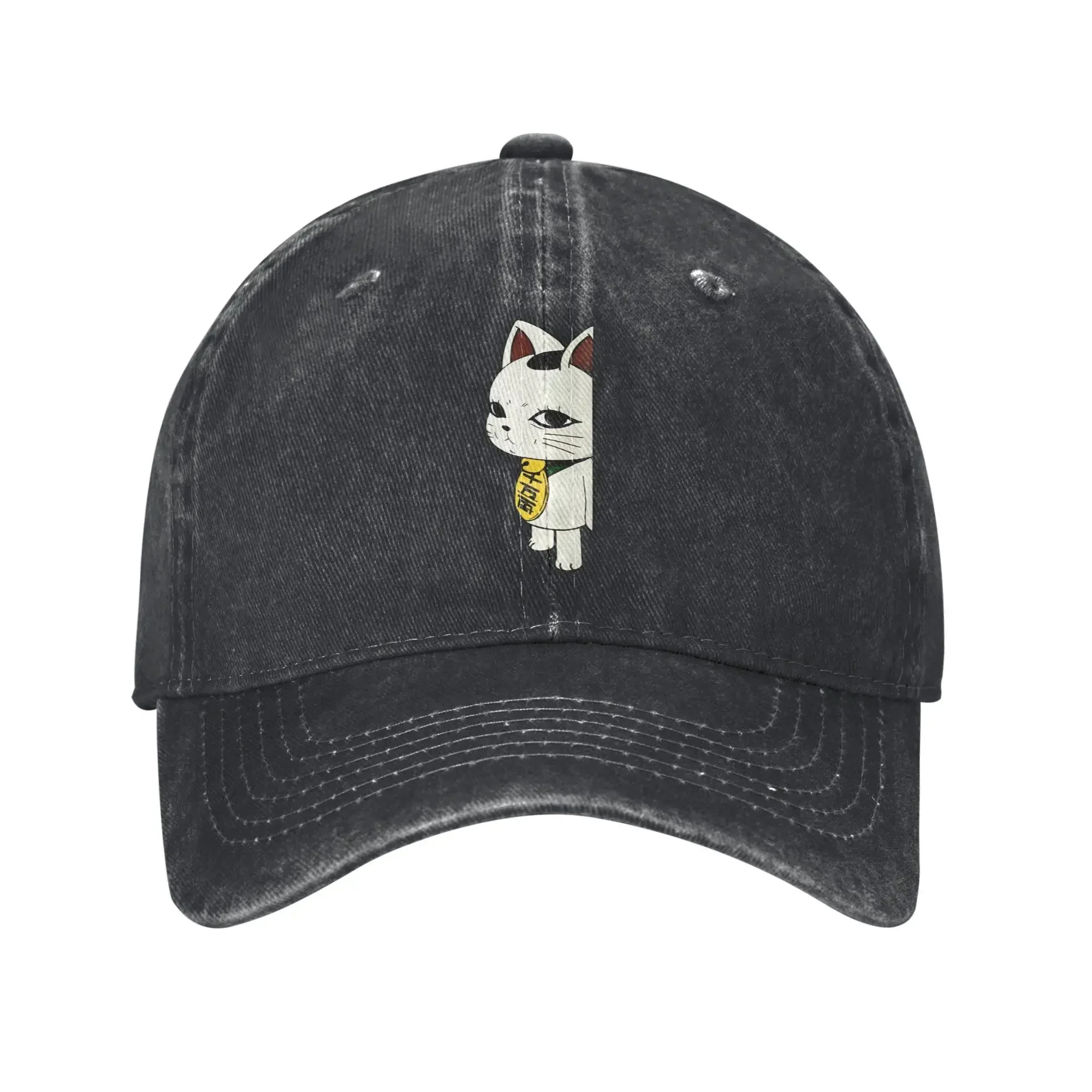 Été dandadan casquette beisebol soleil turbo grand-mère chat imprimé lavé hip hop chapeaux femme mâle à la mo tênis skate