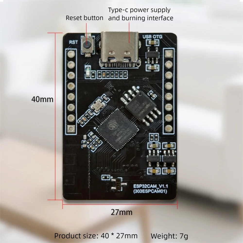 ESP32-S3-CAM WiFi Camera Module Type-C ESP32 Serial to WiFi WiFi and Blue-tooth Development Board Supports OV2640 OV5640
