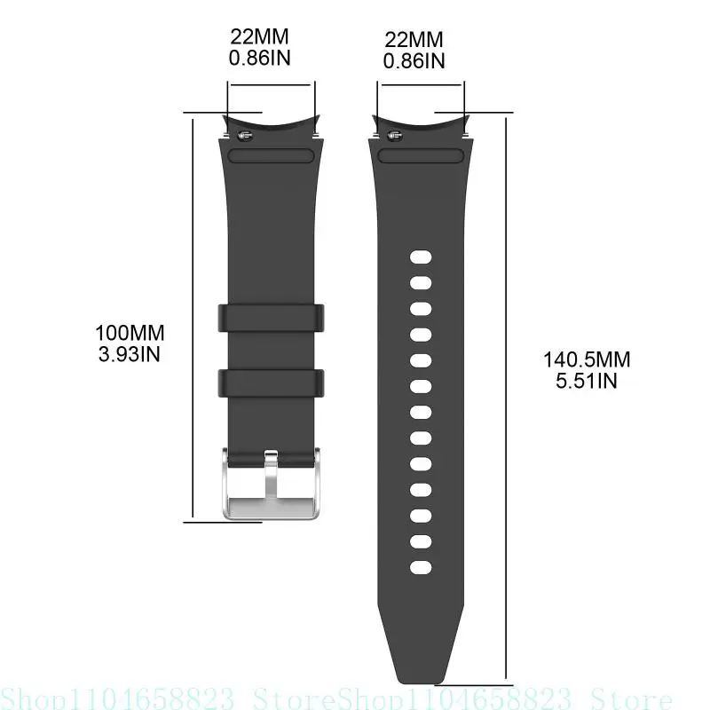 GalaxyWatch 4 클래식 손목 스트랩 팔찌 교체 용 실리콘 밴드 방수 땀 방지 내구성 벨트