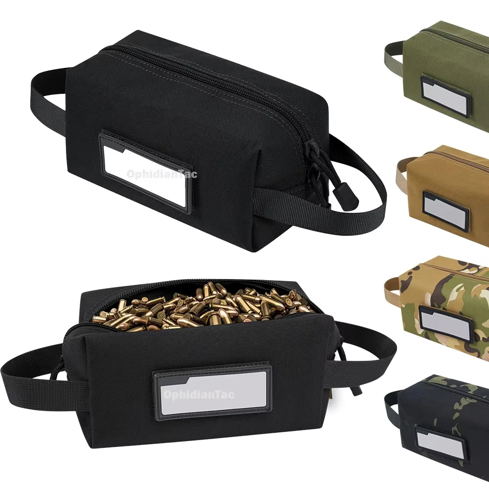 1000D Ammo Bag for Rifle Ammo Bag Bullet Carrying Bag EDC Tool Bag Multi-Function Bag Hunting Handbag Cartridge Storage Box