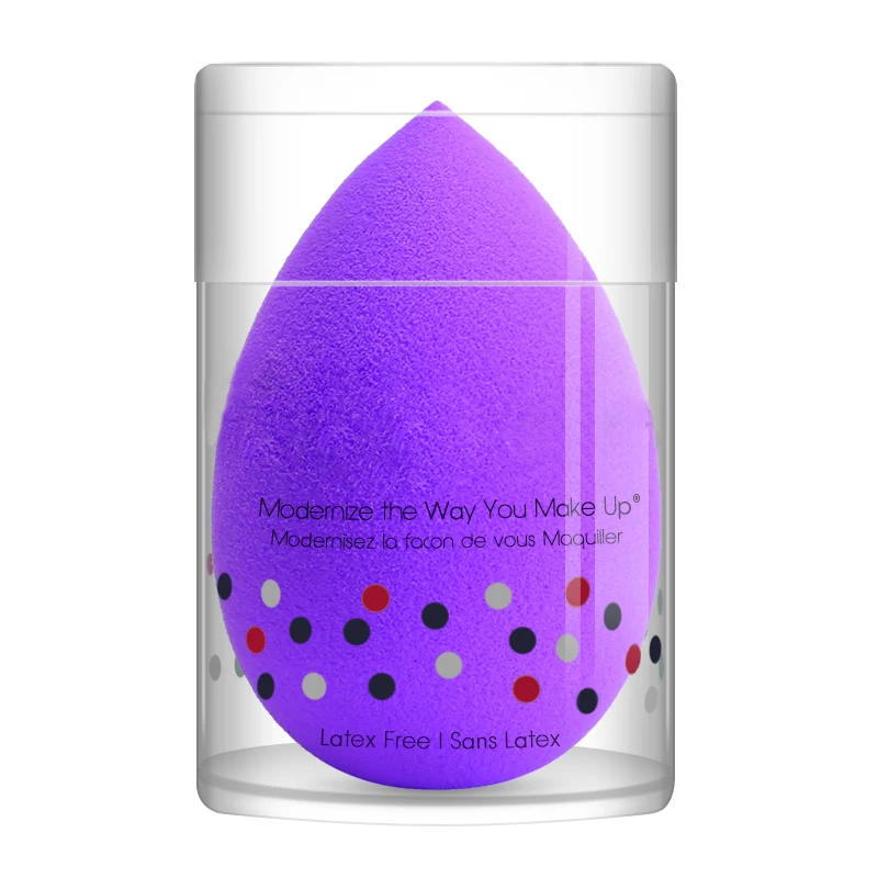 Boxed Single Beauty Makeup Tropfenförmiger Kosmetikschwamm für Foundation Liquid Concealer Makeup Sponge