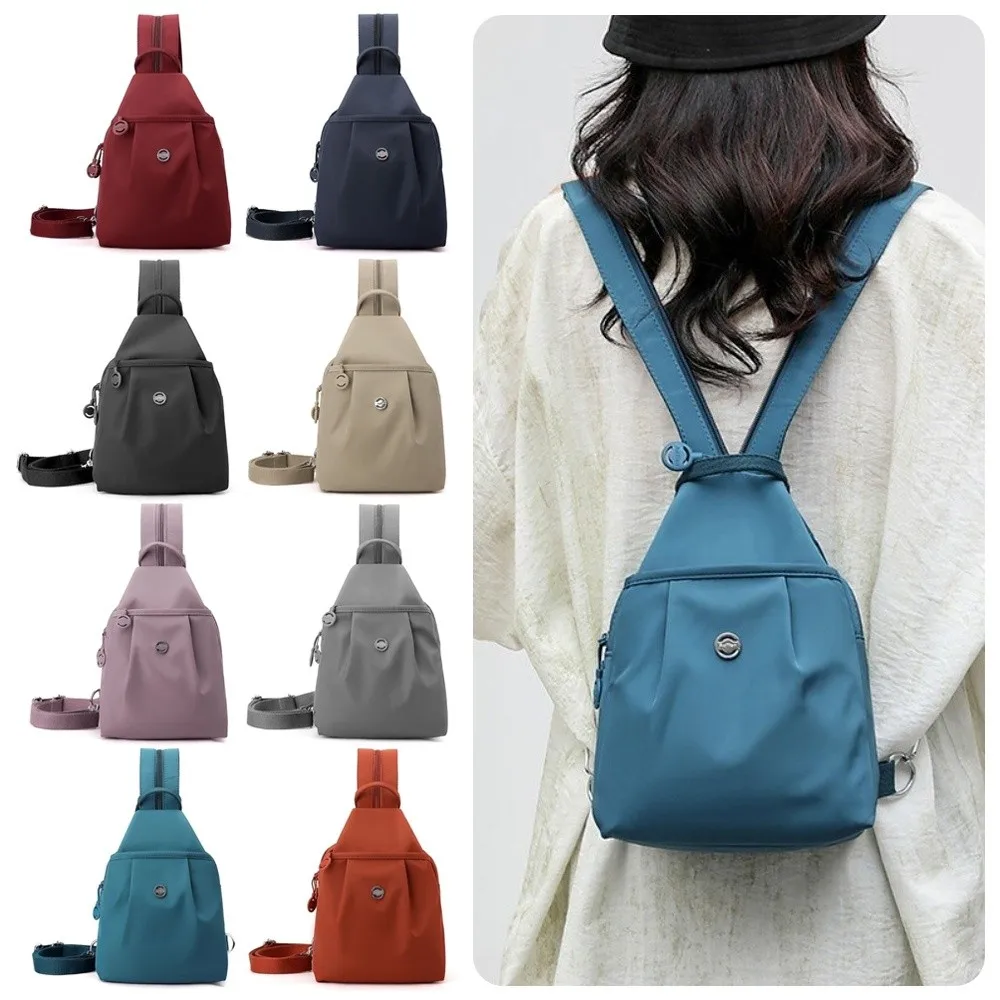 

New Oxford Fabric Backpack Large Capacity Multi Layer Chest Bags Multi-purpose Waterproof Crossbody Bag Unisex