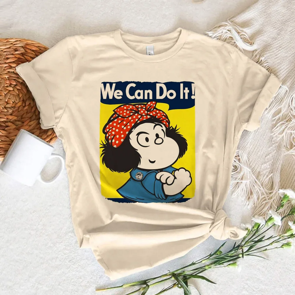 

Mafalda Tee women funny designer harajuku tshirt girl harajuku clothes