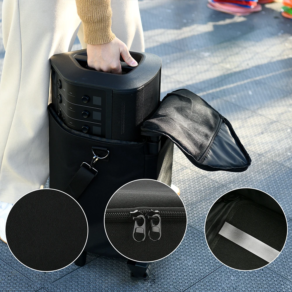 Tas Penyimpanan Portabel untuk Casing Troli Speaker Bose S1 Pro S1 Pro + Plus Aksesori Speaker Luar Ruangan Tas Pembawa Perjalanan