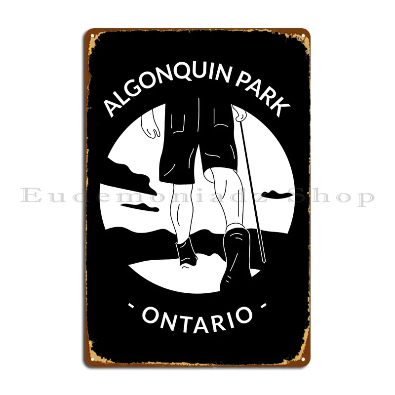 Algonquin Park Ontario Metal Sign Wall Plaque Designs Living Room Cinema Plaques Tin Sign Poster