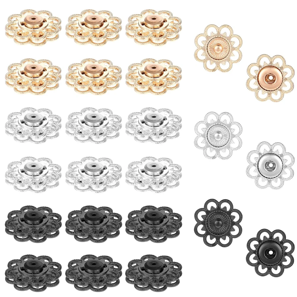 9 Pairs Snap Button… - image