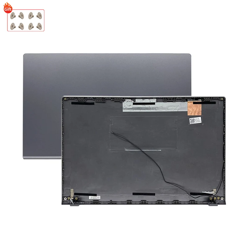 Imagem -02 - Portátil para Asus X509 Fl8700 Fl8600 Y5100 Y5200f Tampa Traseira Lcd Moldura Frontal Palmrest Caixa Superior Dobradiças Inferiores Cinza Novo Case do