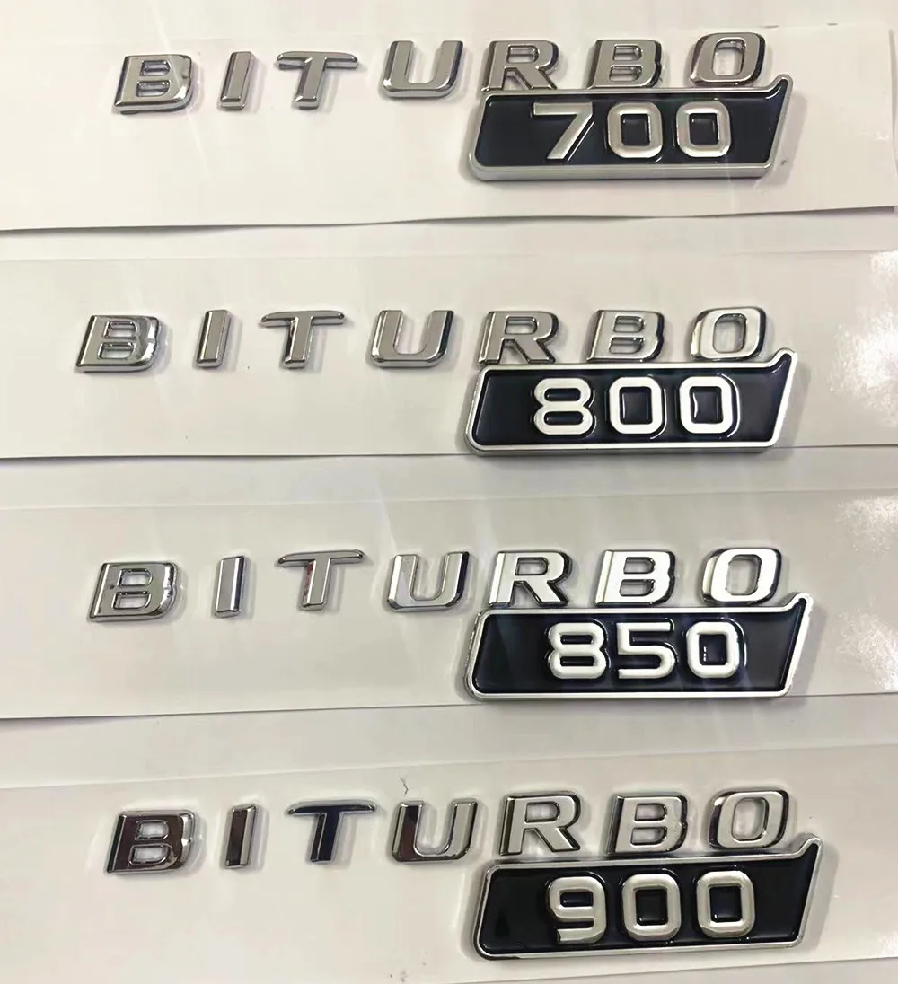 

Хромированные черные буквы на крыле BITURBO 700 800 900, эмблемы BITURBO 700 BITURBO800 BITURBO 900, значок для BRABUS G900 G800 G700