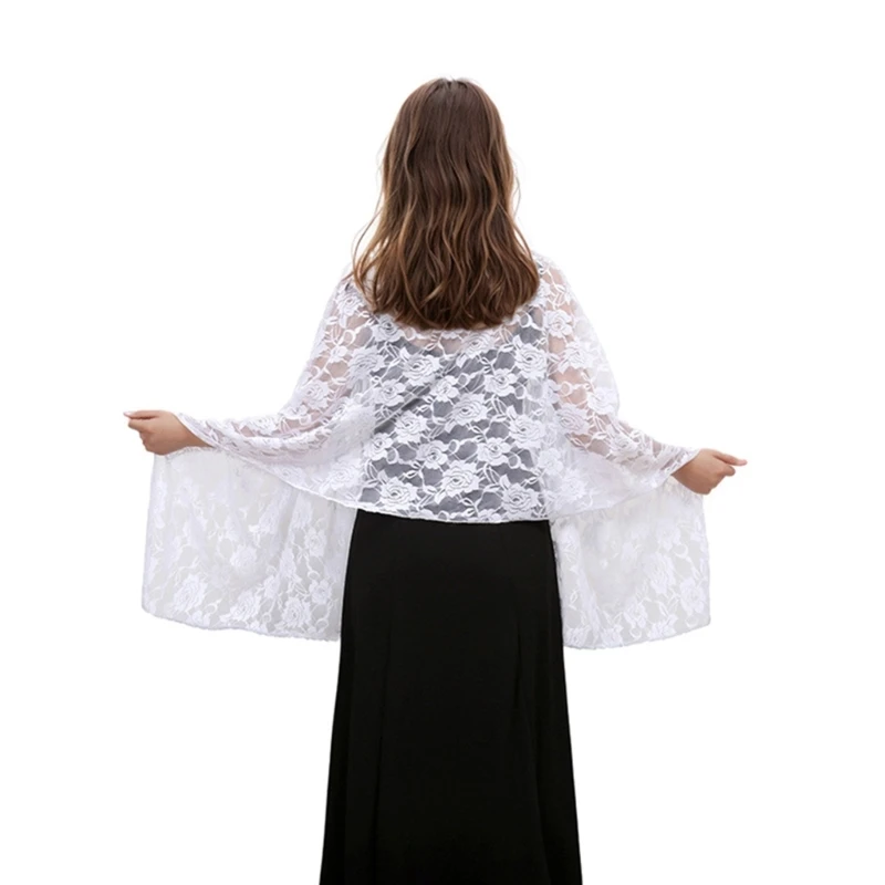 MXMB Rose Pattern Worship Shawl Elegant Liturgical Shawl Funeral Wedding Shawl