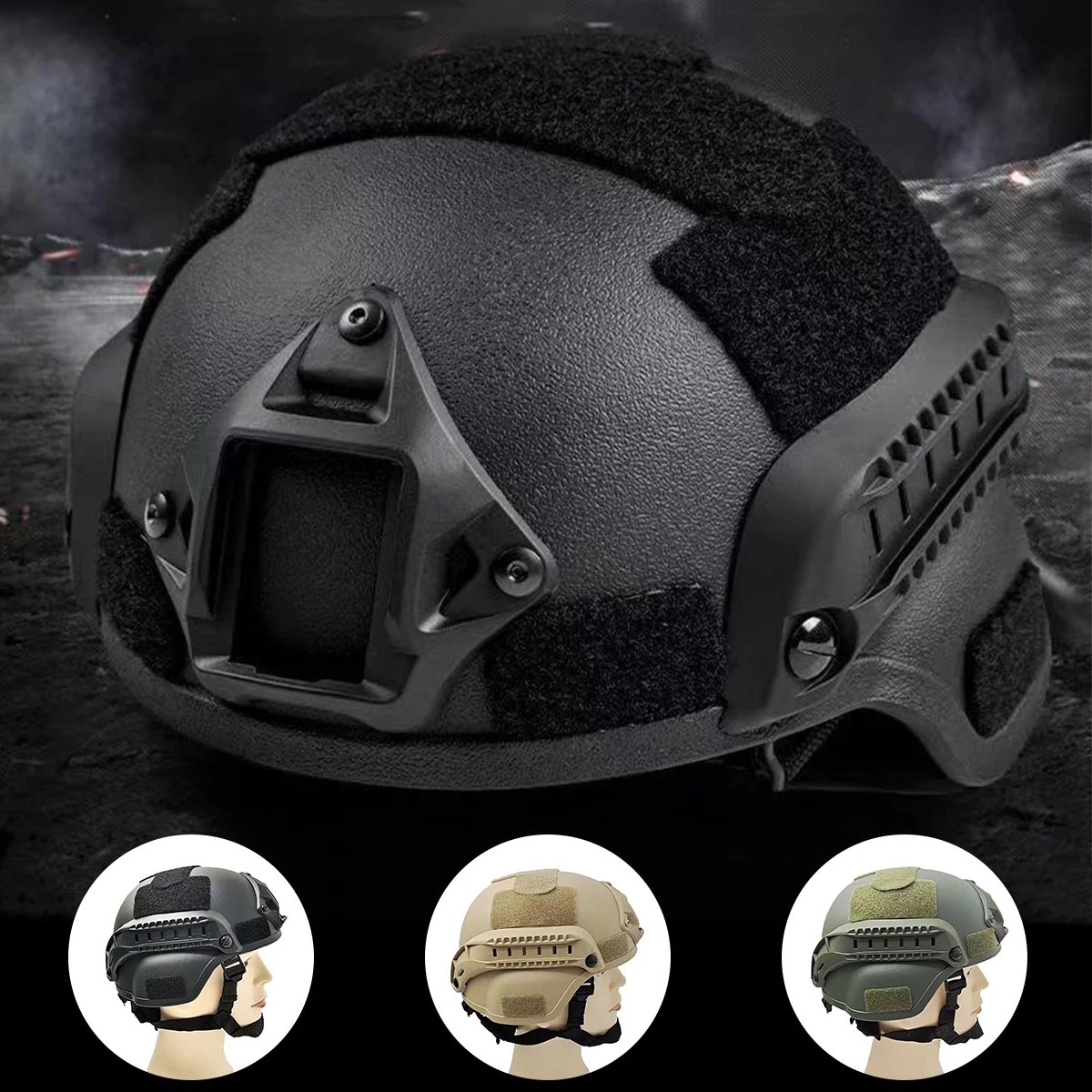 MH Tactical Helmet FAST SF Helmet Lightweight Suspension For Outdoor Training Safety Protect Rapid Riding Equipment